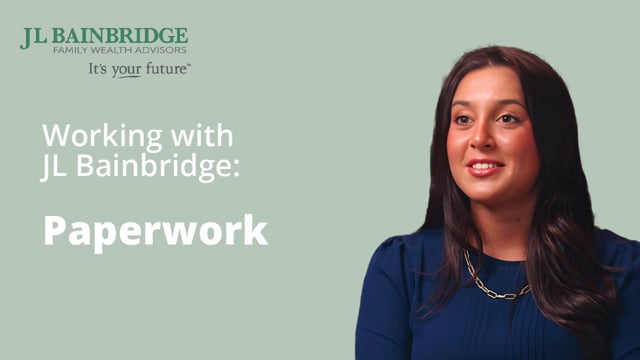 Working with JL Bainbridge – Paperwork